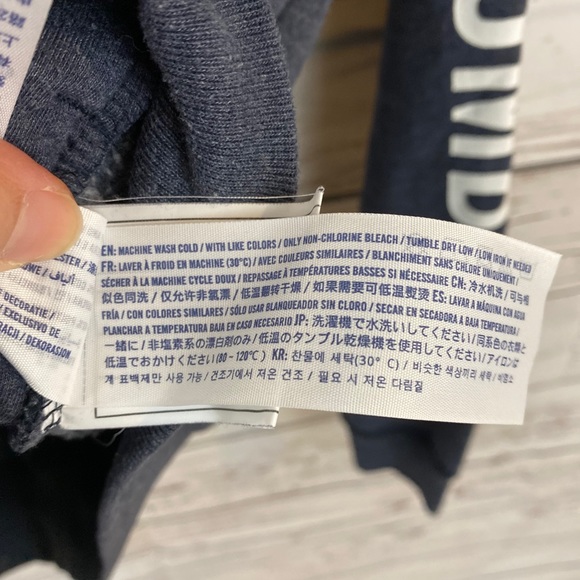 Abercrombie Hoodie Sweatshirt Navy Blue - Picture 4 of 8